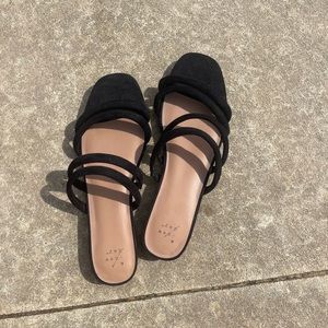 Black strappy sandals
